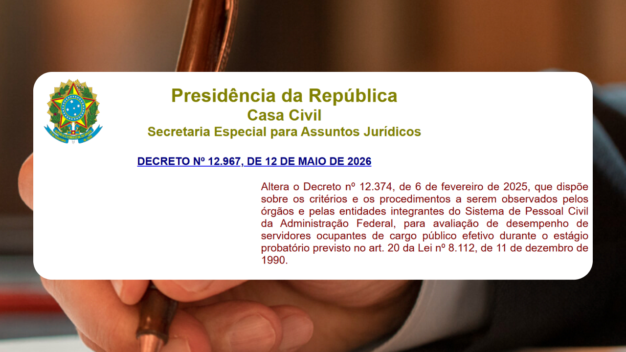 DECRETO Nº 12.967, DE 12 DE MAIO DE 2026