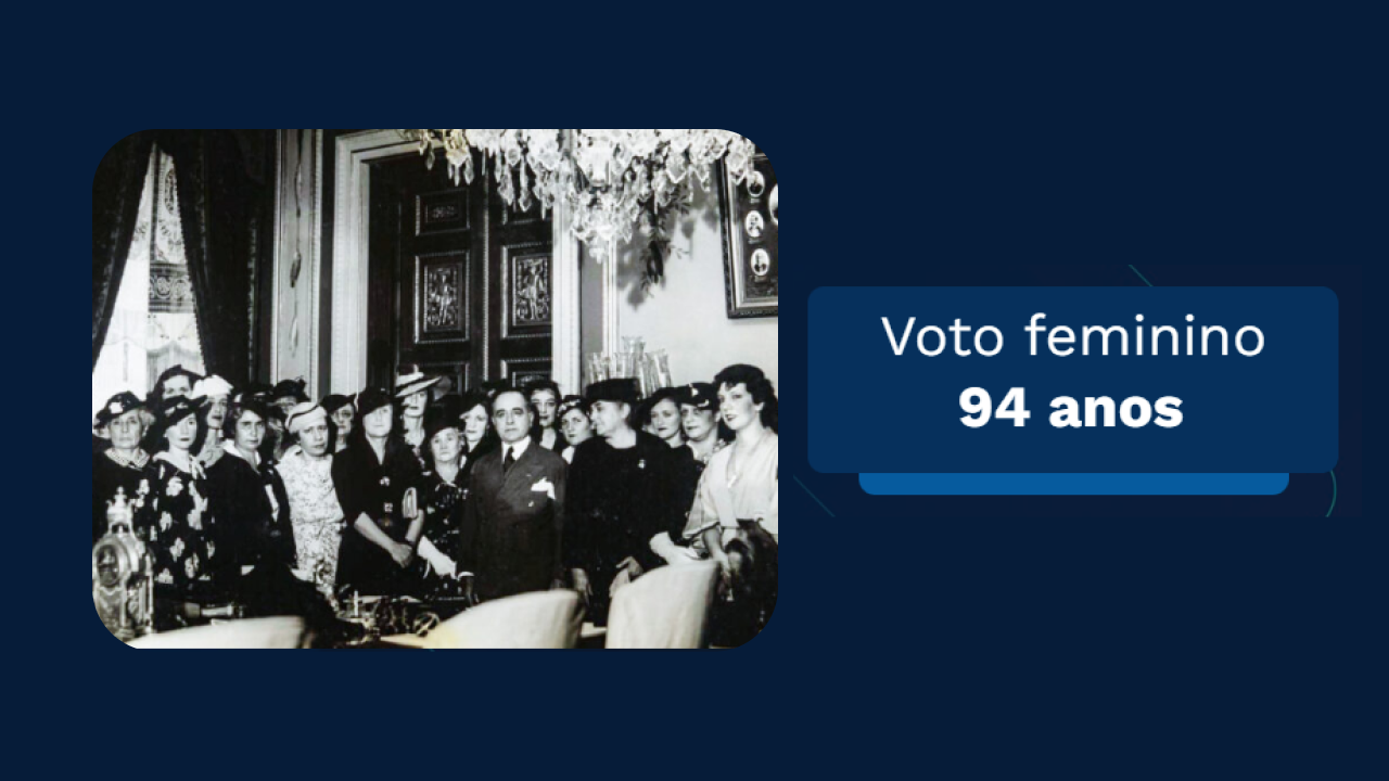 Completa 94 anos o voto feminino no Brasil, instituído em 24 de fevereiro.